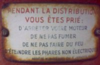 Annonce sur pompe essence